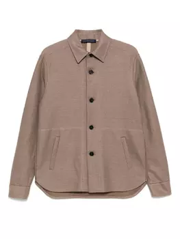 Куртка-рубашка на пуговицах Harris Wharf London, коричневый