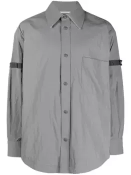 Куртка-рубашка на пуговицах THOM BROWNE, серый