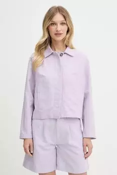 Куртка рубашка Pepe Jeans, фиолетовый