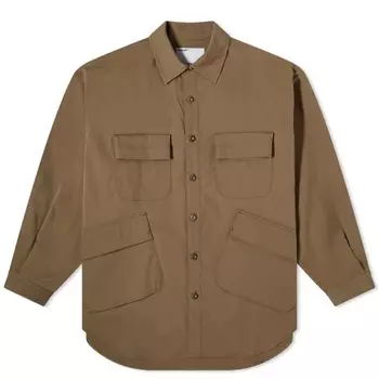 Куртка-рубашка Poliquant Deformed Fatigue Solotex, коричневый