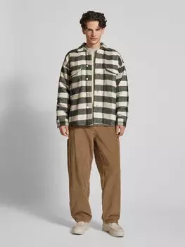 Куртка-рубашка прямого кроя с нагрудными карманами Jack & Jones, кремовый