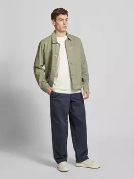 Куртка-рубашка прямого кроя с накладными карманами, модель «EVAAN» Armedangels, мятный