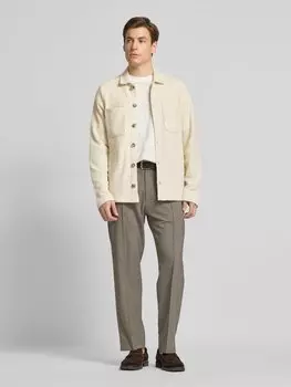 Куртка-рубашка прямого кроя с накладными нагрудными карманами, модель «MATS» Cinque, кремовый