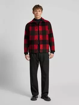 Куртка-рубашка прямого кроя с отложным воротником, модель «Джермейн» Les Deux, красный