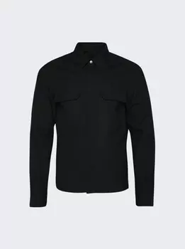 Куртка-рубашка Rick Owens Camicia Cropped, черный