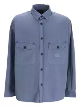 Куртка-рубашка с карманами EMPORIO ARMANI, синий