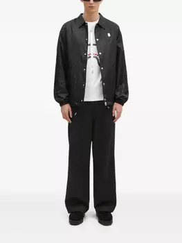 Куртка-рубашка с логотипом BATHING APE A Bathing Ape, черный