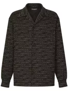 Куртка-рубашка с логотипом DOLCE & GABBANA, черный