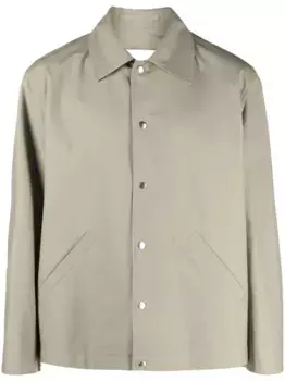 Куртка-рубашка с логотипом JIL SANDER, зеленый