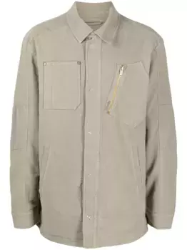 Куртка-рубашка с логотипом OBJECTS IV LIFE, зеленый