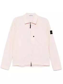 Куртка-рубашка с логотипом Stone Island Compass, розовый
