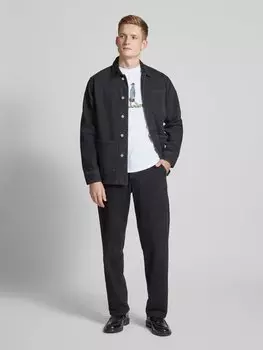 Куртка-рубашка с накладными карманами модель 'ROWAN' Fort, черный