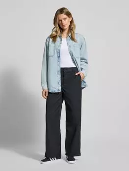 Куртка-рубашка с накладными нагрудными карманами модель «ALVA» Noisy May, светло-голубой