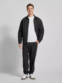 Куртка-рубашка с нашивкой-лейблом, модель «TECHNICAL» Tommy Jeans, черный