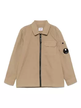 Куртка-рубашка с нашивкой-логотипом CP Company Kids C.P. Company Kids, нейтральный