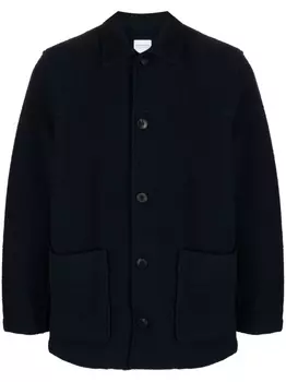 Куртка-рубашка с отложным воротником Sunspel, синий