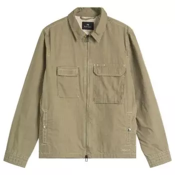 Куртка-Рубашка с передним карманом на молнии Paul Smith, зеленый