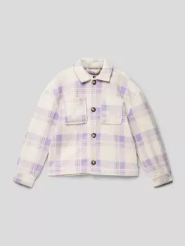 Куртка-рубашка с планкой на пуговицах модель "ЧЕК" Garcia, сирень