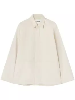 Куртка-рубашка с потайной застежкой Jil Sander, бежевый
