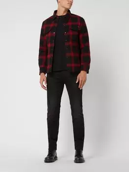 Куртка-рубашка с содержанием шерсти Replay, черный