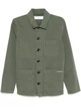 Куртка-рубашка Socit Anonyme с вышитым логотипом, зеленый