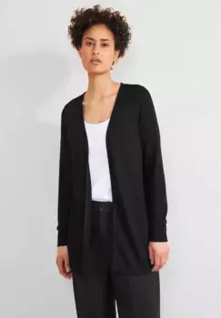 Куртка-рубашка STREET ONE из мягкой смеси материалов, черный
