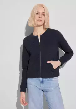 Куртка-рубашка STREET ONE, с грубой структурой, синий