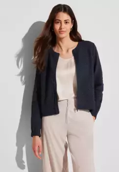 Куртка-рубашка STREET ONE со структурой, синий