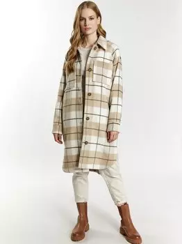 Куртка-Рубашка в клетку Dreimaster, белый