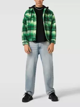 куртка-рубашка в клетку Glen The Hundreds, зеленый