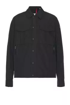 Куртка-рубашка вперед Moncler, черный