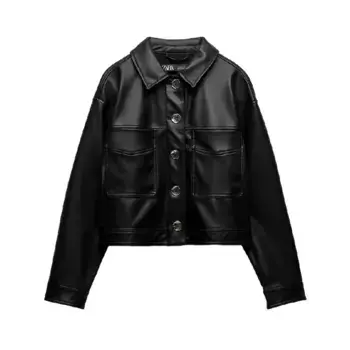 Куртка-рубашка Zara, черный