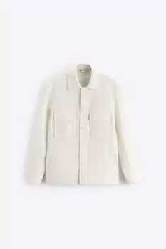 Куртка-рубашка Zara Soft with pockets, белый