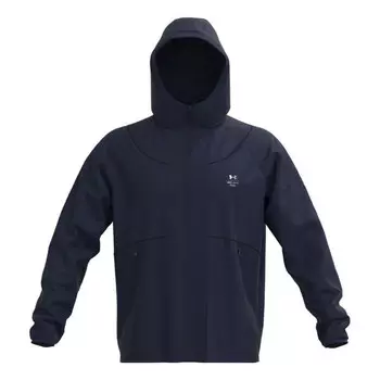 Куртка rush fleece full zip hoodie jacket 'blue' Under Armour, синий