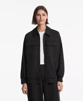 Куртка с эффектом неопрена Oysho, черный