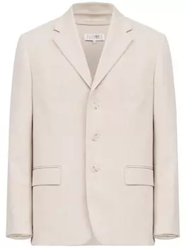 Куртка с эффектом вывернутого наизнанку MM6 Maison Margiela, нейтральный цвет