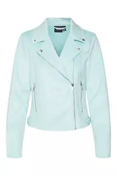 Куртка с эффектом замши Vero Moda, зелено-голубой