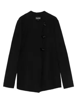 Куртка с асимметричной застежкой EMPORIO ARMANI, черный