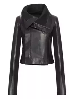 Куртка с асимметричным воротником Rick Owens, черный