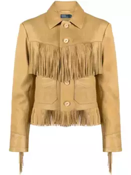 Куртка с бахромой POLO RALPH LAUREN, нейтральный