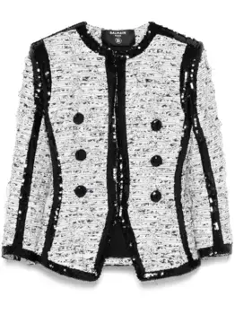 Куртка с блестками BALMAIN, белый