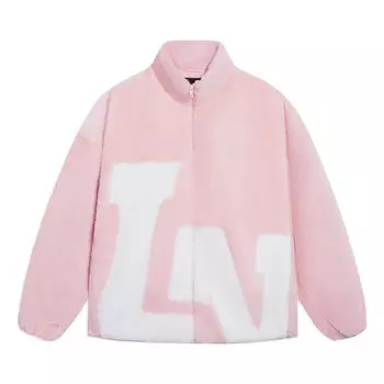 Куртка с большим логотипом флисовая куртка Li-Ning, розовый
