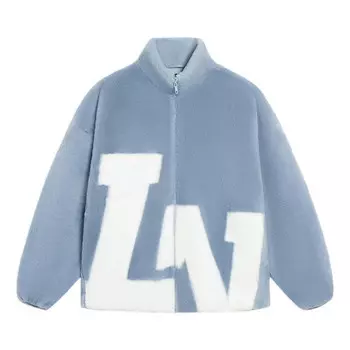 Куртка с большим логотипом флисовая куртка Li-Ning, голубой