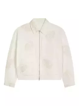 Куртка с цветочной вышивкой DRIES VAN NOTEN, белый