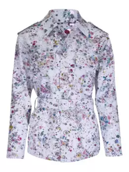 Куртка с цветочным принтом Libertine, белый