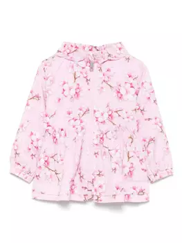 Куртка с цветочным принтом Monnalisa, розовый