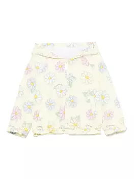 Куртка с цветочным принтом Monnalisa, желтый