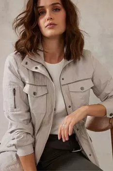 Куртка с декоративной отделкой Mint Velvet, бежевый