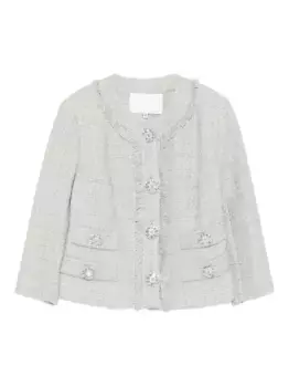 Куртка с декорированной бахромой Costarellos, зеленый