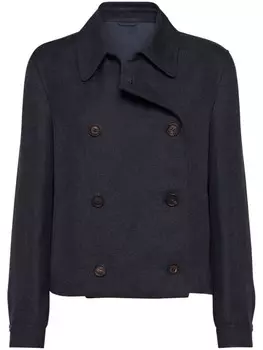 Куртка с декором Monili Brunello Cucinelli, синий
